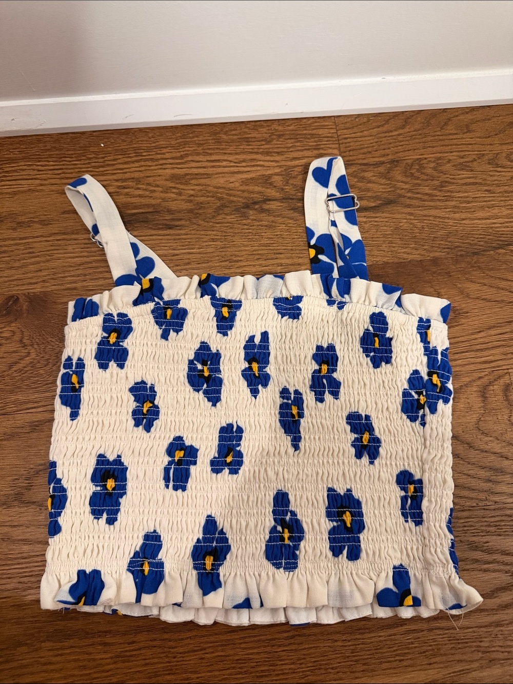 Aqua tank top with adjustable straps
